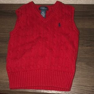 Red Polo Vest 3T